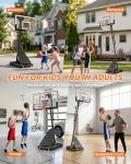 Adjustable 40" Portable Basketball Hoop for All Ages