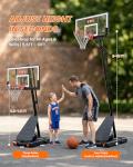 Adjustable 40" Portable Basketball Hoop for All Ages