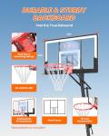Adjustable 40" Portable Basketball Hoop for All Ages