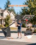 Adjustable 40" Portable Basketball Hoop for All Ages