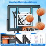 Adjustable 44" Portable Basketball Hoop for Kids