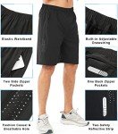 NORTHYARD Men's Quick-Dry Athletic Shorts - Black