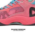 AND1 Scope High Top Basketball Shoes - Light Pink/Green