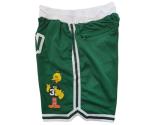 Big Bird #33 Green Retro Basketball Shorts