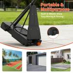 48" Adjustable Portable Basketball Hoop with Wheels