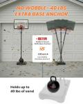 IGL Adjustable Kids Basketball Hoop - 4-8.5ft