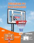 IGL Adjustable Kids Basketball Hoop - 4-8.5ft