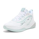 Skechers Men's SKX League Basketball Sneakers - White/Light Blue