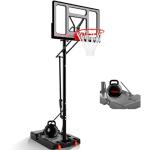 Portable 40-Inch Adjustable Basketball Hoop with Wheels