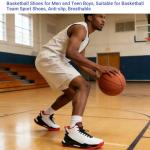 Beita Men’s High-Top Basketball Sneakers, Breathable Design