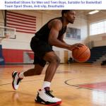 Beita Men’s High-Top Basketball Sneakers, Breathable Design