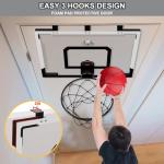 HYES 24" Over The Door Indoor Basketball Hoop