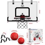 HYES 24" Over The Door Indoor Basketball Hoop