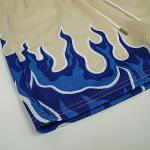Men's Basketball Shorts with Flame Graphic Print