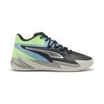 Puma Dagger Basketball Shoes for Men, Black/Aqua