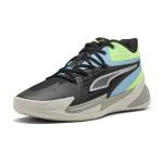 Puma Dagger Basketball Shoes for Men, Black/Aqua