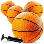 Mini Basketballs - 7 Inch Size 3, Pack of 4