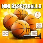 Mini Basketballs - 7 Inch Size 3, Pack of 4