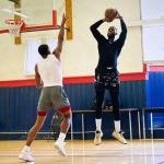 DIOTSR Men's Skyline Graphic Basketball Shorts