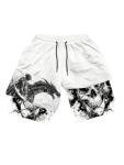 GORGLITTER Men's Anime Graphic Basketball Workout Shorts