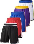 Men's Quick Dry Athletic Basketball Shorts - 5 Pack
