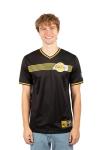 Men's Black V-Neck Basketball Jersey - Medium