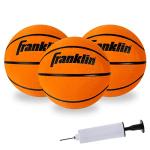 Franklin Sports Mini Basketballs with Pump - 3 Pack