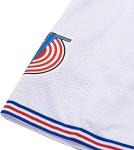 Men's Space Movie Basketball Shorts - White/Black, XXL