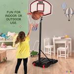Adjustable Kids Basketball Hoop 5-7 FT Portable