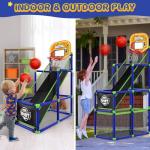 EagleStone Adjustable Indoor Basketball Hoop for Kids