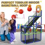 EagleStone Adjustable Indoor Basketball Hoop for Kids