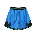 BOOMLEMON Men's Graphic Print Basketball Shorts - Forest Blue