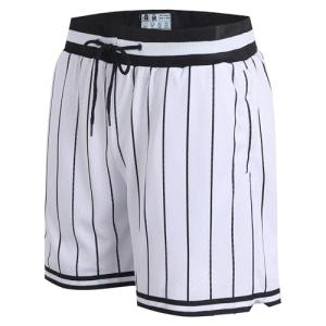 Men's 7-Inch Striped Basketball Workout Shorts