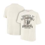Men's Soft Nostalgic Basketball T-Shirt in Cream