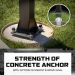 60" Adjustable In-Ground Basketball System with Glass Backboard