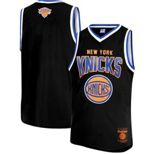Boys' Black Sleeveless Basketball Tank Top, Large