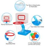 Adjustable Toddler Basketball Hoop with Ball Pump