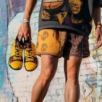 BOOMLEMON Men's Retro Paisley Basketball Shorts