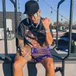 BOOMLEMON Men's Retro Paisley Basketball Shorts