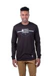 Men's Long Sleeve Courtside Tee - Black, XL