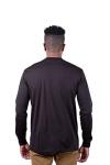 Men's Long Sleeve Courtside Tee - Black, XL