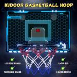 HopeRock LED Indoor Mini Basketball Hoop for Kids