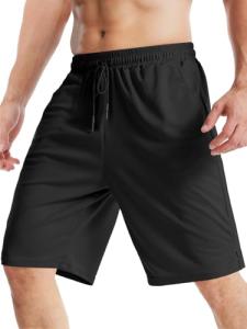 Aolesy Men's Lightweight 9" Basketball Gym Shorts