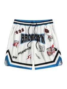 VIPWOLF Men's Y2K Graphic Basketball Workout Shorts