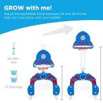 3-in-1 Adjustable Toddler Basketball Hoop Activity Center