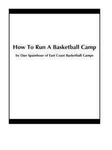 Basketball Camp Playbook: Run Your Own Camp