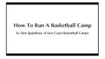 Basketball Camp Playbook: Run Your Own Camp