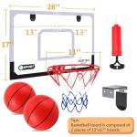 Pro Indoor Basketball Hoop Set with 2 Balls