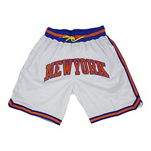 Men's Quick Dry Basketball Shorts with Pockets - White