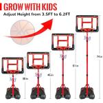 Adjustable Kids Basketball Hoop Set for Toddlers